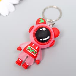 Брелок для ключей на кольце «Игровая космо-мышь», резина, 1.7×2.8×5.5 см, МИКС