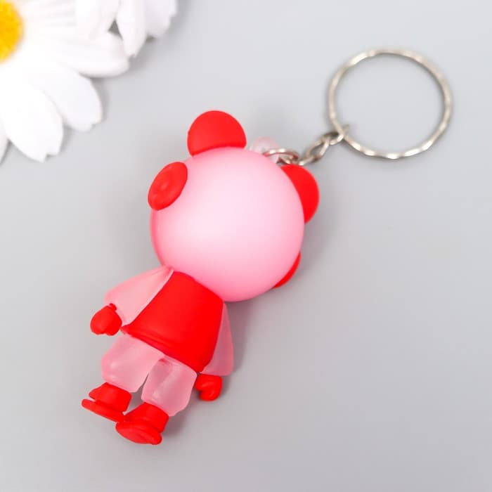 Брелок для ключей на кольце «Игровая космо-мышь», резина, 1.7×2.8×5.5 см, МИКС