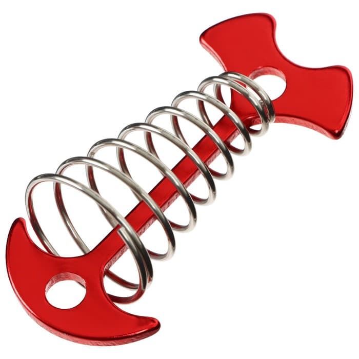 Колышек maclay для палатки, с пружиной, красный