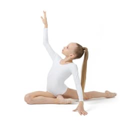 Купальник для гимнастики и танцев Grace Dance, р. 36, цвет белый