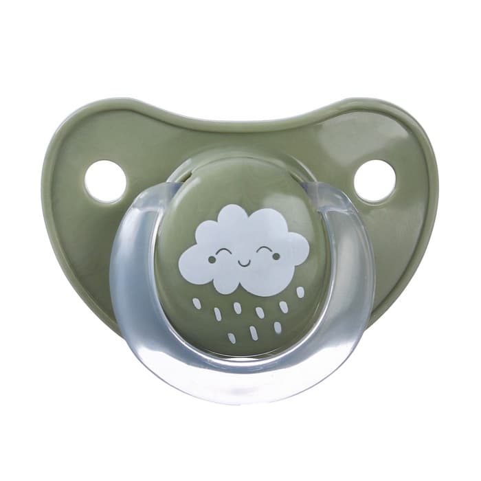Соска - пустышка латексная классическая «Облачко», от 3 мес., зелёная