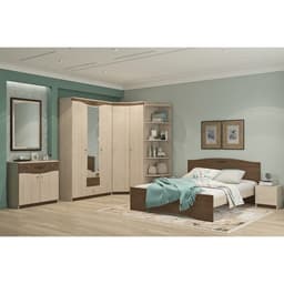 Стеллаж угловой «Ванесса», сл032.0, 560×380×2152 мм, цвет ясень шимо светлый