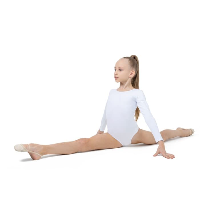 Купальник для гимнастики и танцев Grace Dance, р. 36, цвет белый