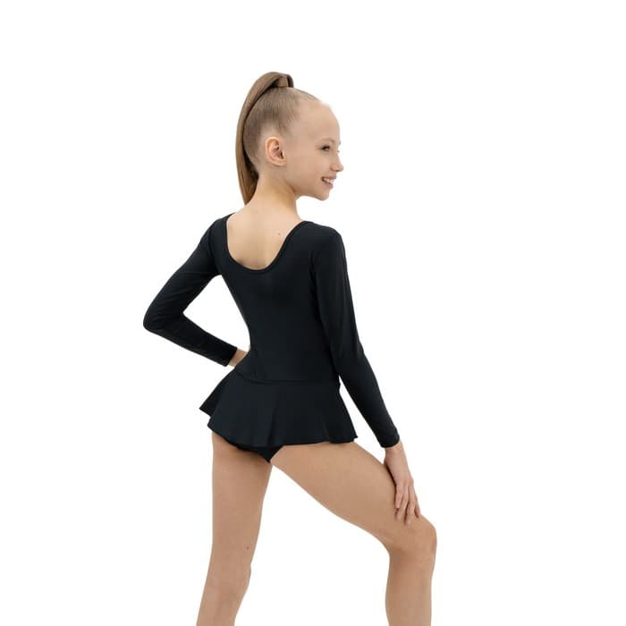 Купальник для гимнастики и танцев Grace Dance, размер 28, чёрный