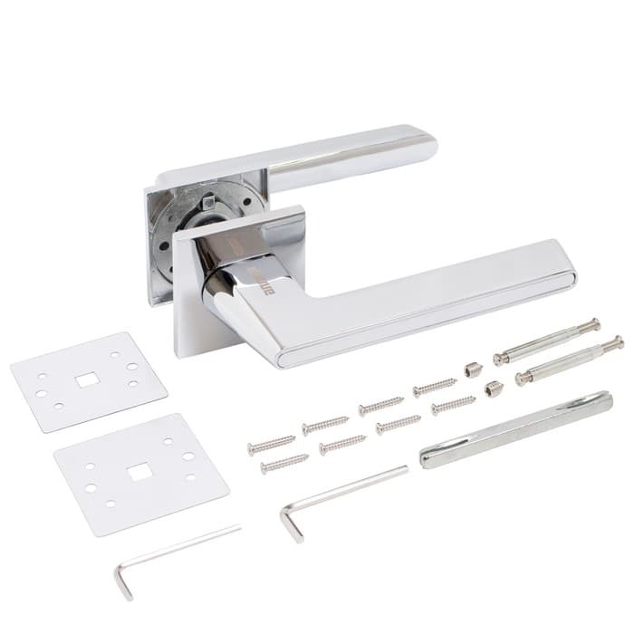 Ручка раздельная «АЛЛЮР» АРТ «АДЕЛЬ» CP/W, цвет хром