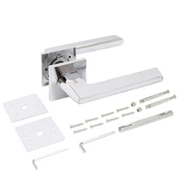 Ручка раздельная «АЛЛЮР» АРТ «АДЕЛЬ» CP/W, цвет хром