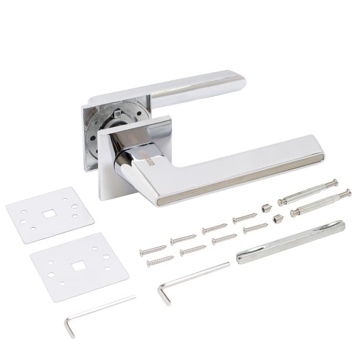 Ручка раздельная «АЛЛЮР» АРТ «АДЕЛЬ» CP, цвет матовый хром