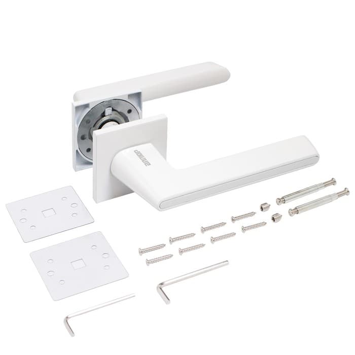 Ручка раздельная «АЛЛЮР» АРТ «АДЕЛЬ» W/W, белая