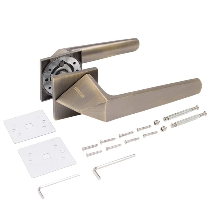 Ручка раздельная «АЛЛЮР» АРТ «КАЙЛИ» MAB, цвет матовая бронза