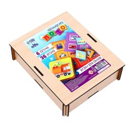 Лото детское Лесная мастерская «Транспорт», 36 деталей, 6 карточек