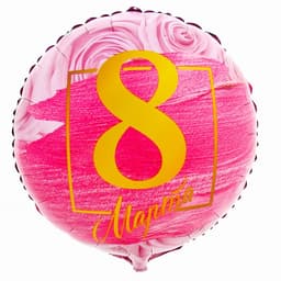 Воздушный шар фольгированный 18" «8 марта»