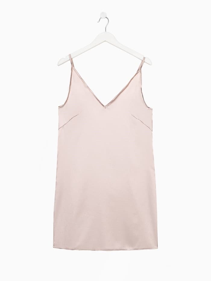 Сорочка ночная женская MINAKU: Light touch, бежевая, размер 44