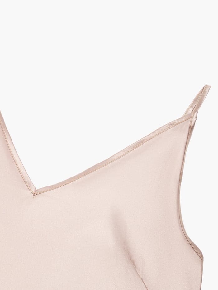 Сорочка ночная женская MINAKU: Light touch, бежевая, размер 44