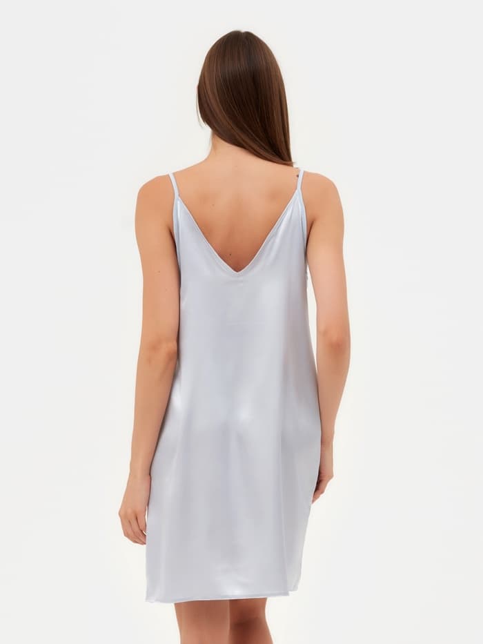 Сорочка ночная женская MINAKU: Light touch, цвет серебряный, размер 42