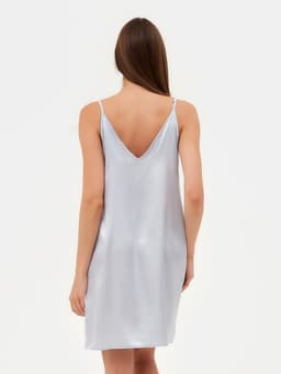 Сорочка ночная женская MINAKU: Light touch, цвет серебряный, размер 42