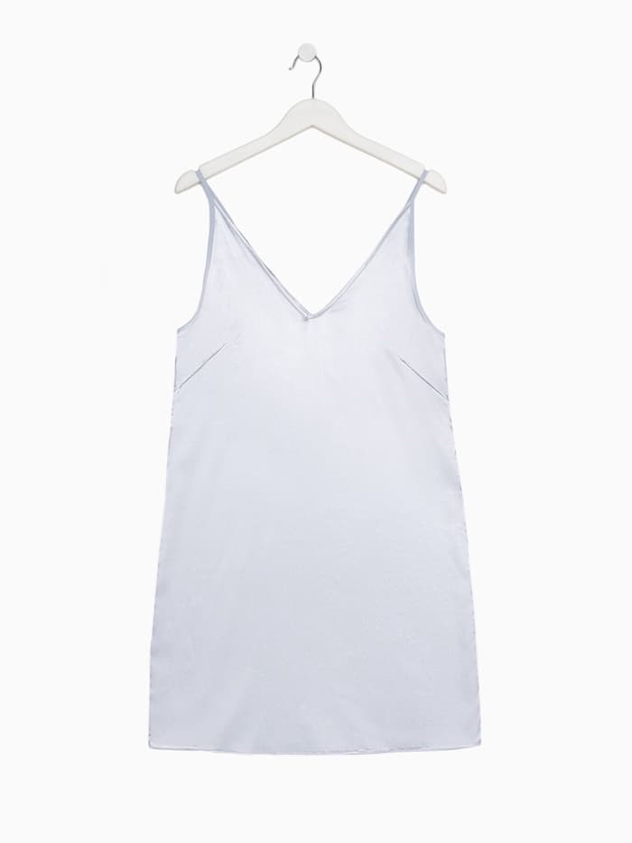 Сорочка ночная женская MINAKU: Light touch, цвет серебряный, размер 42