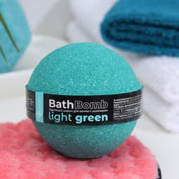 Бомбочка для ванны с шиммером (блёстками) Light Green, 120 г