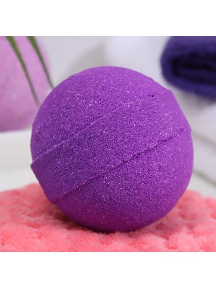 Бомбочка для ванны с шиммером (блёстками) Ultra Violet, 120 г
