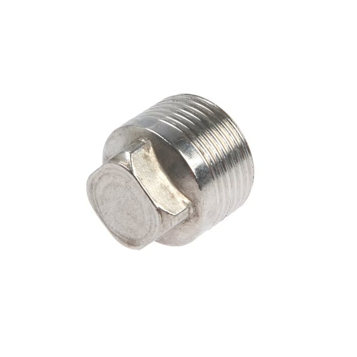 Заглушка ZEIN, 3/4", пробка, наружная резьба, нержавеющая сталь, фасовка 100 шт.