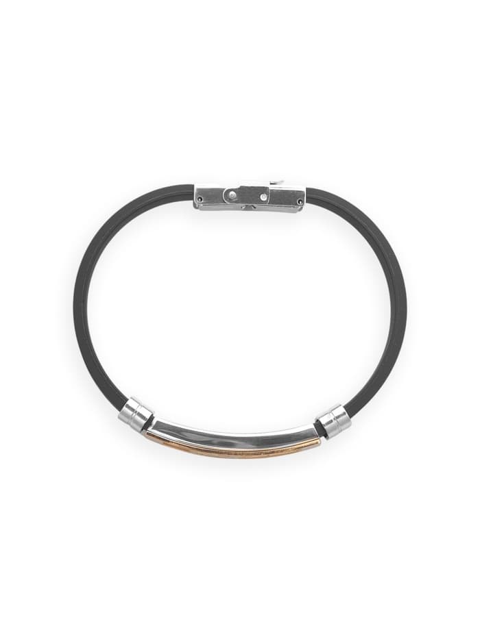Браслет унисекс «Стиль. Саламандра», L=20.5 см, чёрный, серебро, золото