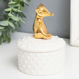 Шкатулка для украшений «Животное», керамика, 11×8.5×8.5 см, МИКС