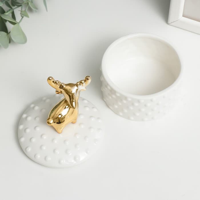 Шкатулка для украшений «Животное», керамика, 11×8.5×8.5 см, МИКС