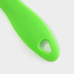 Овощечистка Доляна «Смайлик», 15 см, зелёная