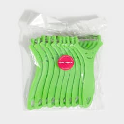 Овощечистка Доляна «Смайлик», 15 см, зелёная