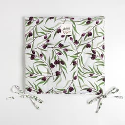 Подушка на стул «Доляна» Olives, 42×42 см, белая