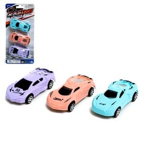 Машинки инерционные «Рейсер», набор 3 шт., цвет МИКС