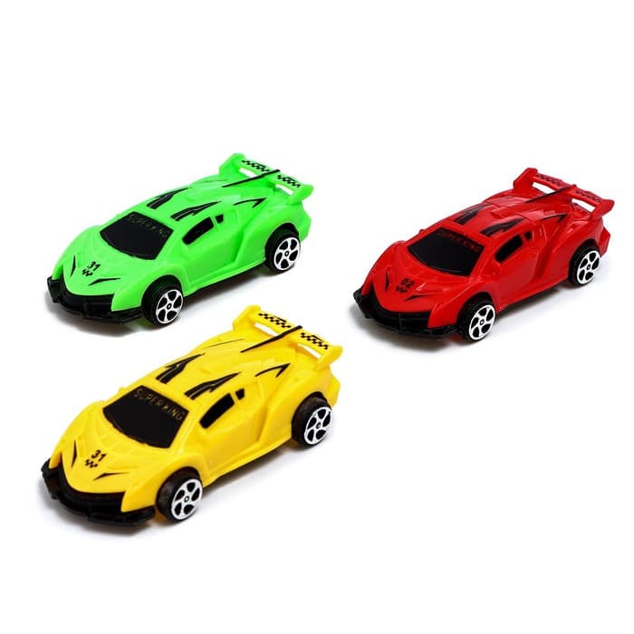 Машинки инерционные «Рейсер», набор 3 шт., цвет МИКС