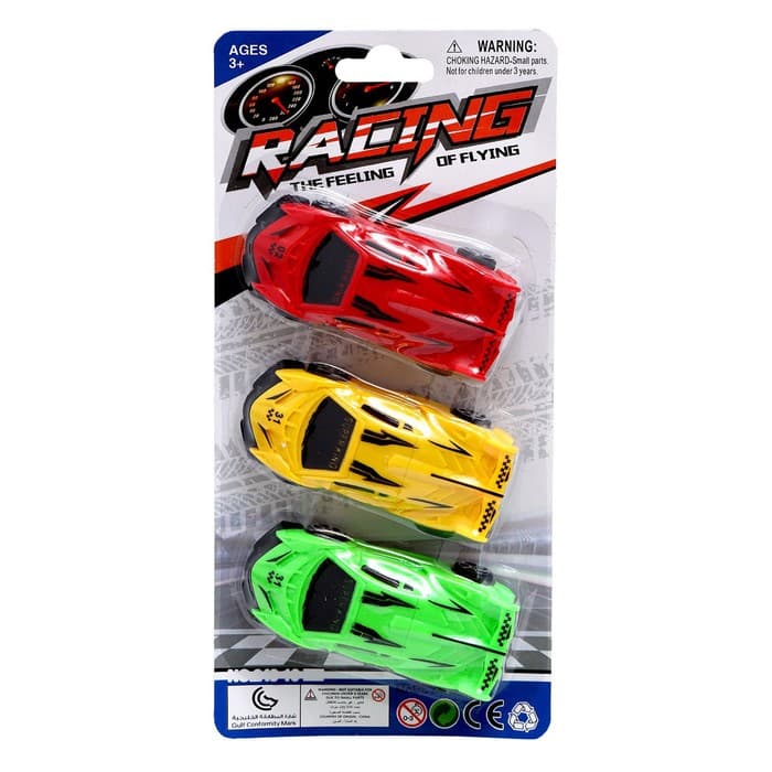 Машинки инерционные «Рейсер», набор 3 шт., цвет МИКС