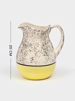 Кувшин Керамика ручной работы «Крошка», 1.5 л, 1 сорт, жёлтый, Иран