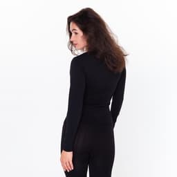 Термобельё женское (лонгслив, легинсы), чёрное, размер 42-44 (S)