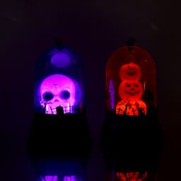 Фигурка световая «Хэллоуинский череп», LED-ночник, МИКС