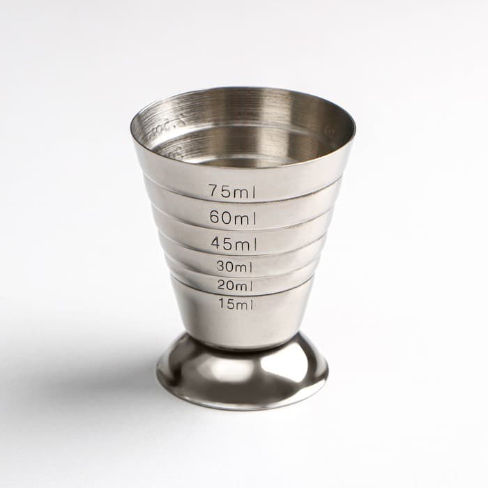 Джиггер «Металлик», 15/75 мл, с мерными делениями, нержавеющая сталь, серебристый