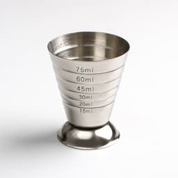 Джиггер «Металлик», 15/75 мл, с мерными делениями, нержавеющая сталь, серебристый