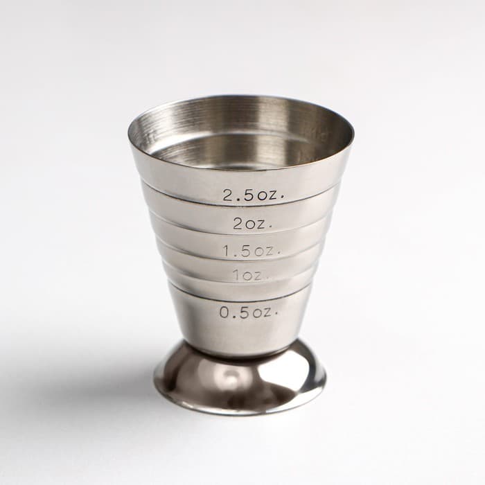 Джиггер «Металлик», 15/75 мл, с мерными делениями, нержавеющая сталь, серебристый