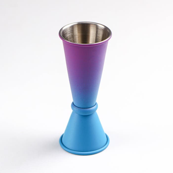 Джиггер Flume, 15/30 мл, нержавеющая сталь, сине-фиолетовый