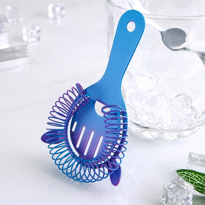 Стрейнер Flume с ушками, h=14.3 см, нержавеющая сталь, сине-фиолетовый