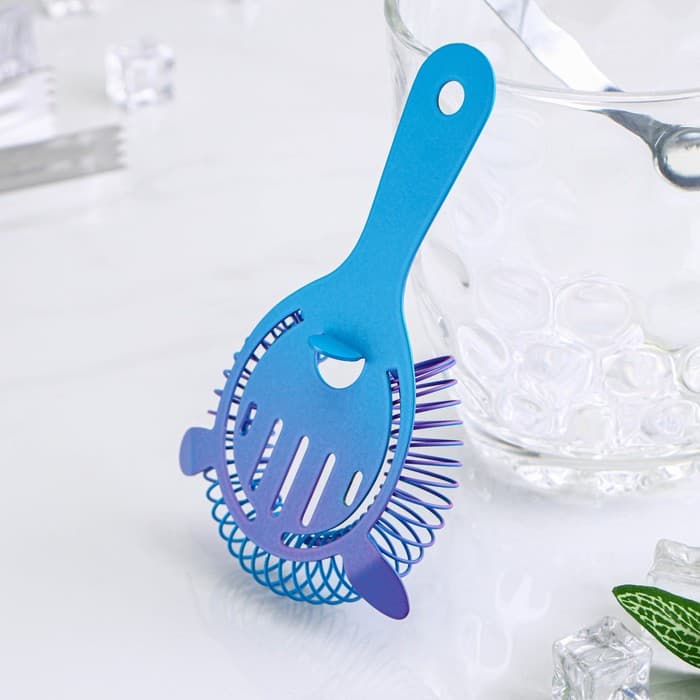 Стрейнер Flume с ушками, h=14.3 см, нержавеющая сталь, сине-фиолетовый