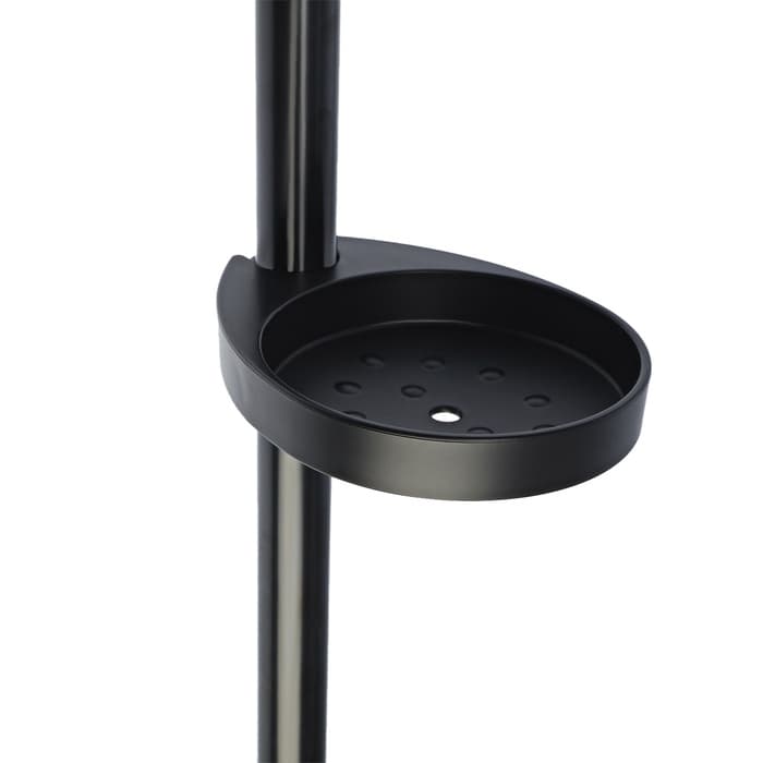 Душевая стойка ZEIN F01, с мыльницей и держателем, черная