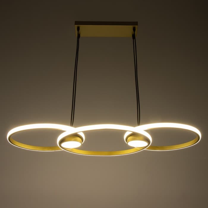 Люстра Ронделл LED 60 Вт 3000К золото 89×35×100 см BayerLux