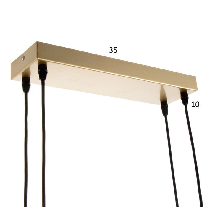 Люстра Ронделл LED 60 Вт 3000К золото 89×35×100 см BayerLux