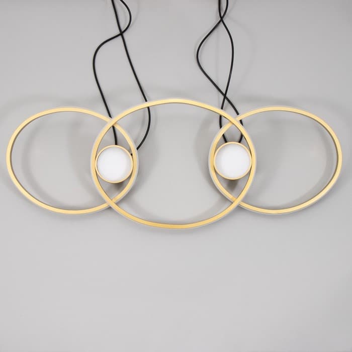 Люстра Ронделл LED 60 Вт 3000К золото 89×35×100 см BayerLux