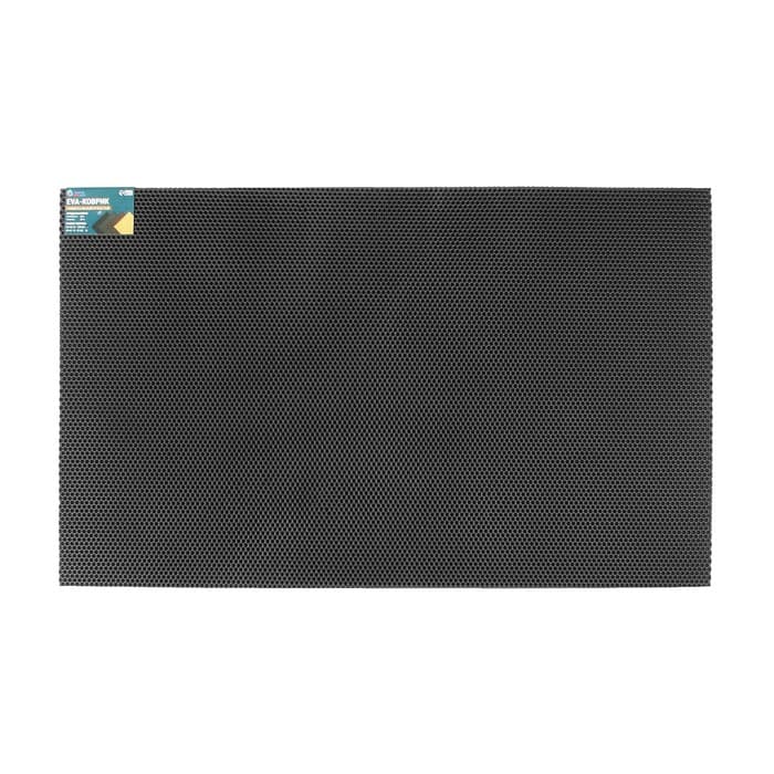 Коврик eva универсальный Grand Caratt, Соты 130×80 см, черный