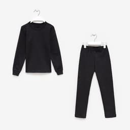 Термобельё для девочки (джемпер, брюки), серое, рост 104 см