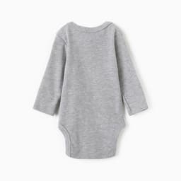 Боди детское «Крошка Я» Mery Xmas, рост 74-80 см, серое