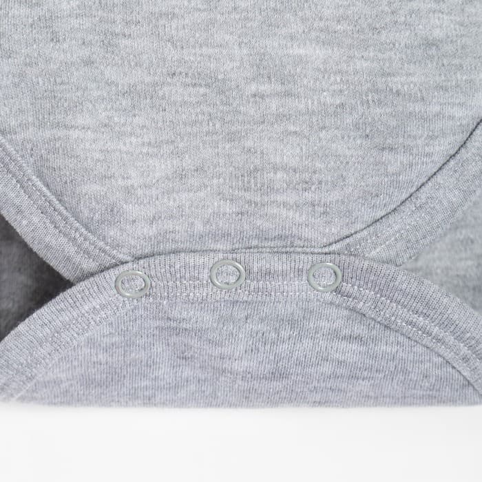 Боди детское «Крошка Я» Mery Xmas, рост 74-80 см, серое