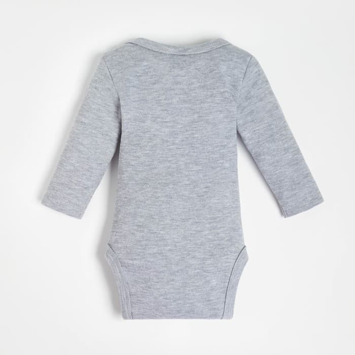 Боди детское «Крошка Я» Mery Xmas, рост 74-80 см, серое